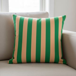 Dekorációs anyag premium Joyful Basic Stripe green digital print