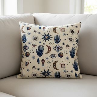 Dekorációs anyag jacquard Namaste allover blanc