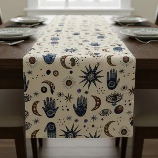 Dekorációs anyag jacquard Namaste allover blanc