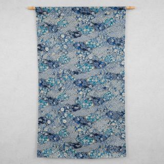 Dekorációs anyag jacquard Nuage allover bleu