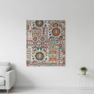 Dekorációs anyag jacquard Ethnic multico