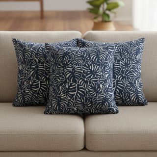 Dekorációs anyag jacquard Anthéa bleu