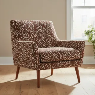 Dekorációs anyag jacquard Anthéa terracotta