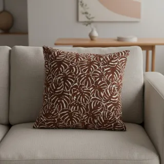 Dekorációs anyag jacquard Anthéa terracotta