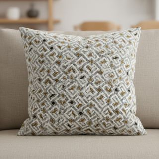 Dekorációs anyag jacquard Pagne allover jaune