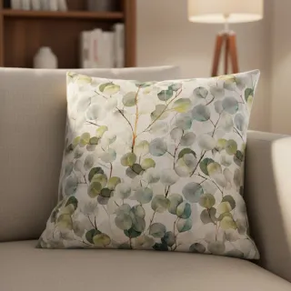 Dekorációs anyag Linenlook Eucalyptus boho leaf digital print