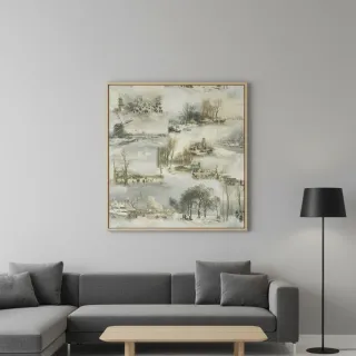 Dekorációs anyag Winter landscape digital print