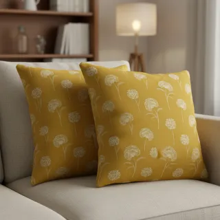 Dekorációs anyag Linenlook Elegant dandelion golden yellow