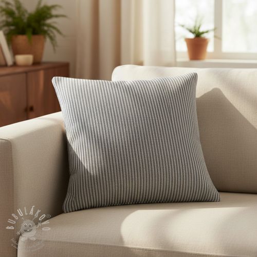 Dekorációs anyag DOBBY Colored stripe navy blue