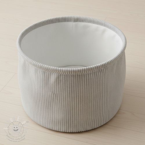 Dekorációs anyag DOBBY Colored stripe grey