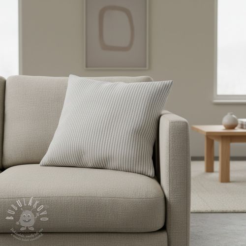 Dekorációs anyag DOBBY Colored stripe grey