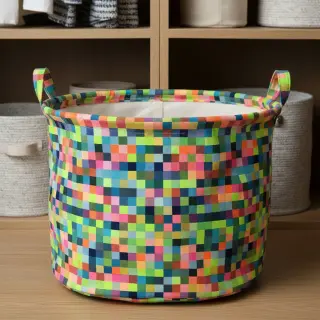 Dekorációs anyag jacquard Pixels