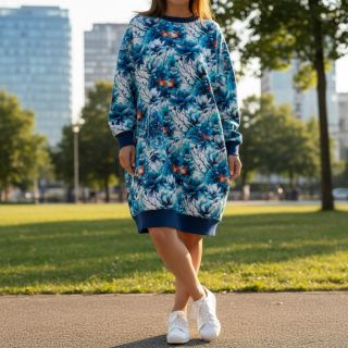 Szabadidő anyag Flower galaxy design B digital print