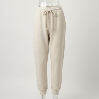 Szabadidő anyag fésült JOGGING beige melange