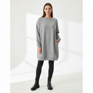 Szabadidő anyag fésült JOGGING light grey melange