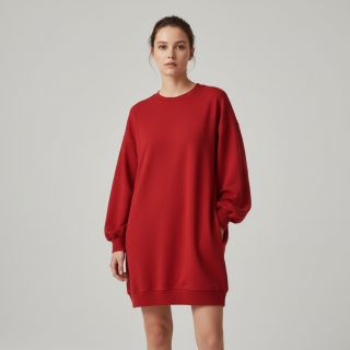 Szabadidő anyag fésült JOGGING red