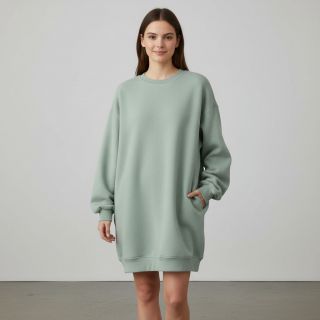 Szabadidő anyag fésült JOGGING old green