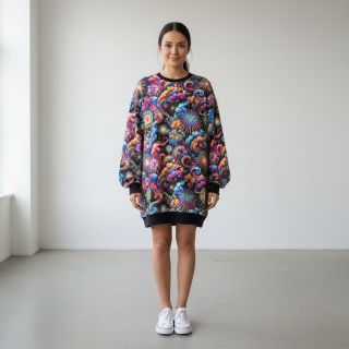 Szabadidő anyag Fire works design E digital print