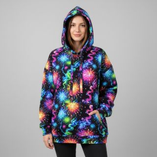 Szabadidő anyag Fire works design C digital print