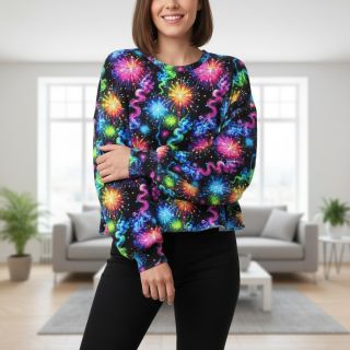 Szabadidő anyag Fire works design C digital print