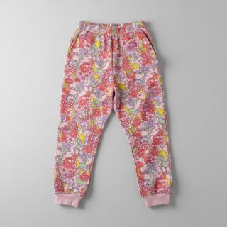 Szabadidő anyag Abstract flowers pink digital print