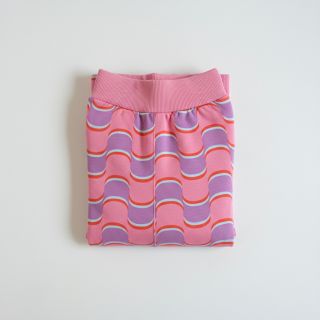 Szabadidő anyag Abstract flowers wave purple digital print