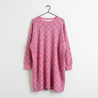 Szabadidő anyag Abstract flowers wave purple digital print