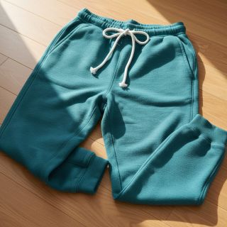 Szabadidő anyag fésült JOGGING petrol