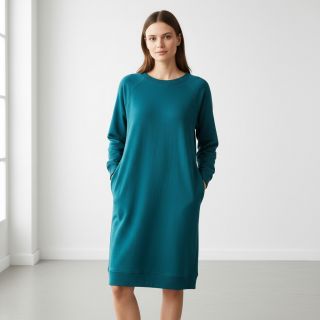 Szabadidő anyag fésült JOGGING petrol