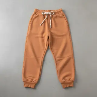 Szabadidő anyag fésült JOGGING salmon