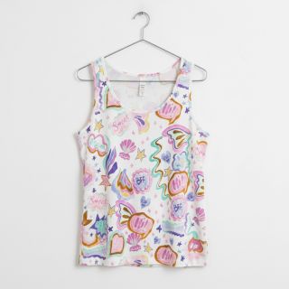 Jersey Shells white digital print