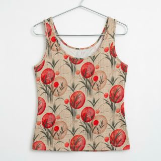 Jersey VISCOSE Enjoy The Silence red digital print