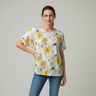 Jersey VISCOSE Soothing Fields yellow digital print