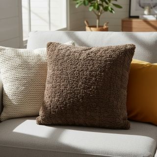 Műszőrme Curly mocha