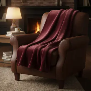 Műszőrme SMOOTH bordeaux