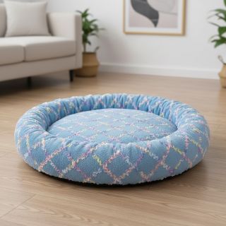 Műszőrme tüllel MULTI blue shadow