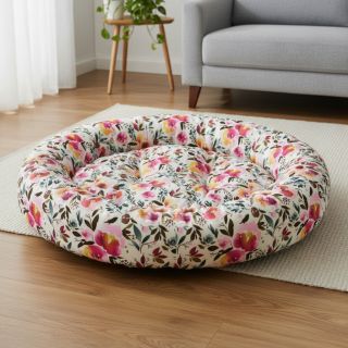 Műszőrme Flower multicolour