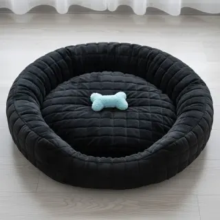 Műszőrme Block black