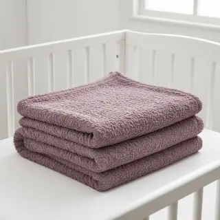 Műszőrme Curly mauve