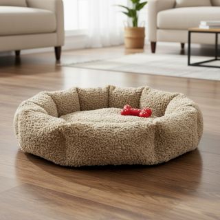 Műszőrme Curly beige