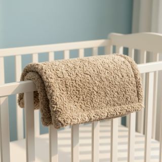 Műszőrme Curly beige