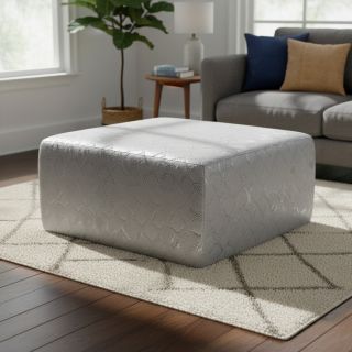 Műbőr SNAKE blanc argent