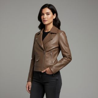 Ruházati műbőr taupe