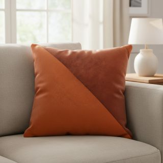 Műbőr bársony ALASKA orange/brique