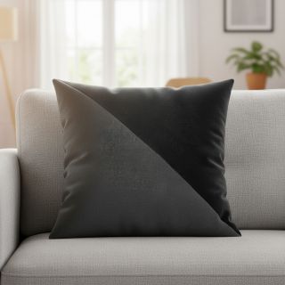 Műbőr bársony ALASKA noir/acier