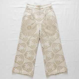 Viszkóz lenvászonnal Desert flowers design A