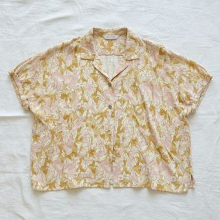 Viszkóz lenvászonnal CREPE Flowers Tomi digital print