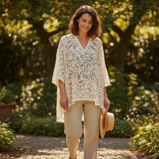 Viszkóz lenvászonnal FOIL Leaves bronze