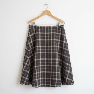 Viszkóz lenvászonnal YARN DYED Block brown