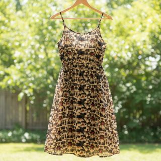 Viszkóz lenvászonnal Daisy design B digital print